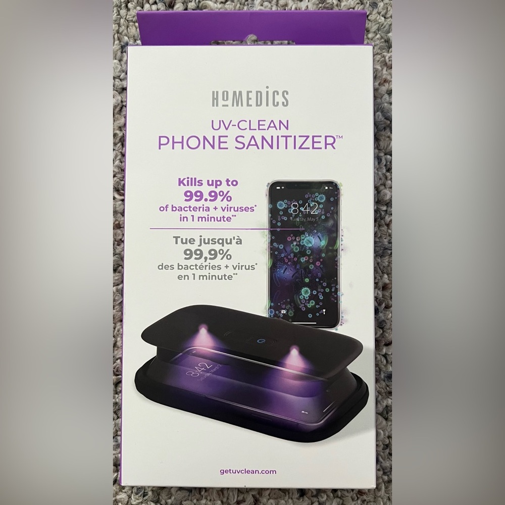 Homedics UV-Clean Portable Phone Sanitizer - Black